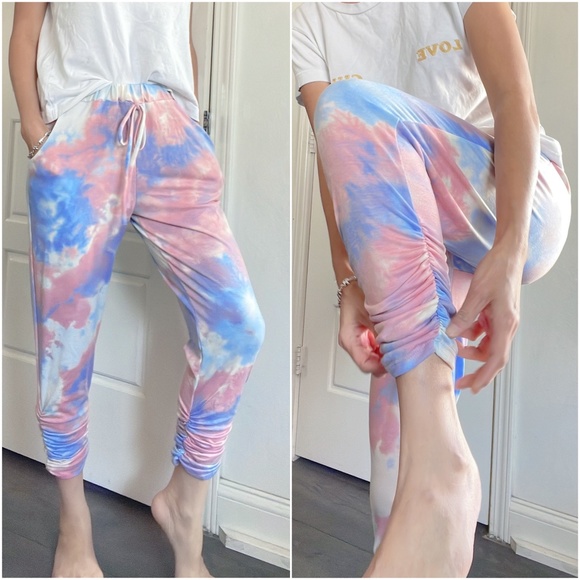 Pants - 031 Boho Tie dye slouchy leg Joggers